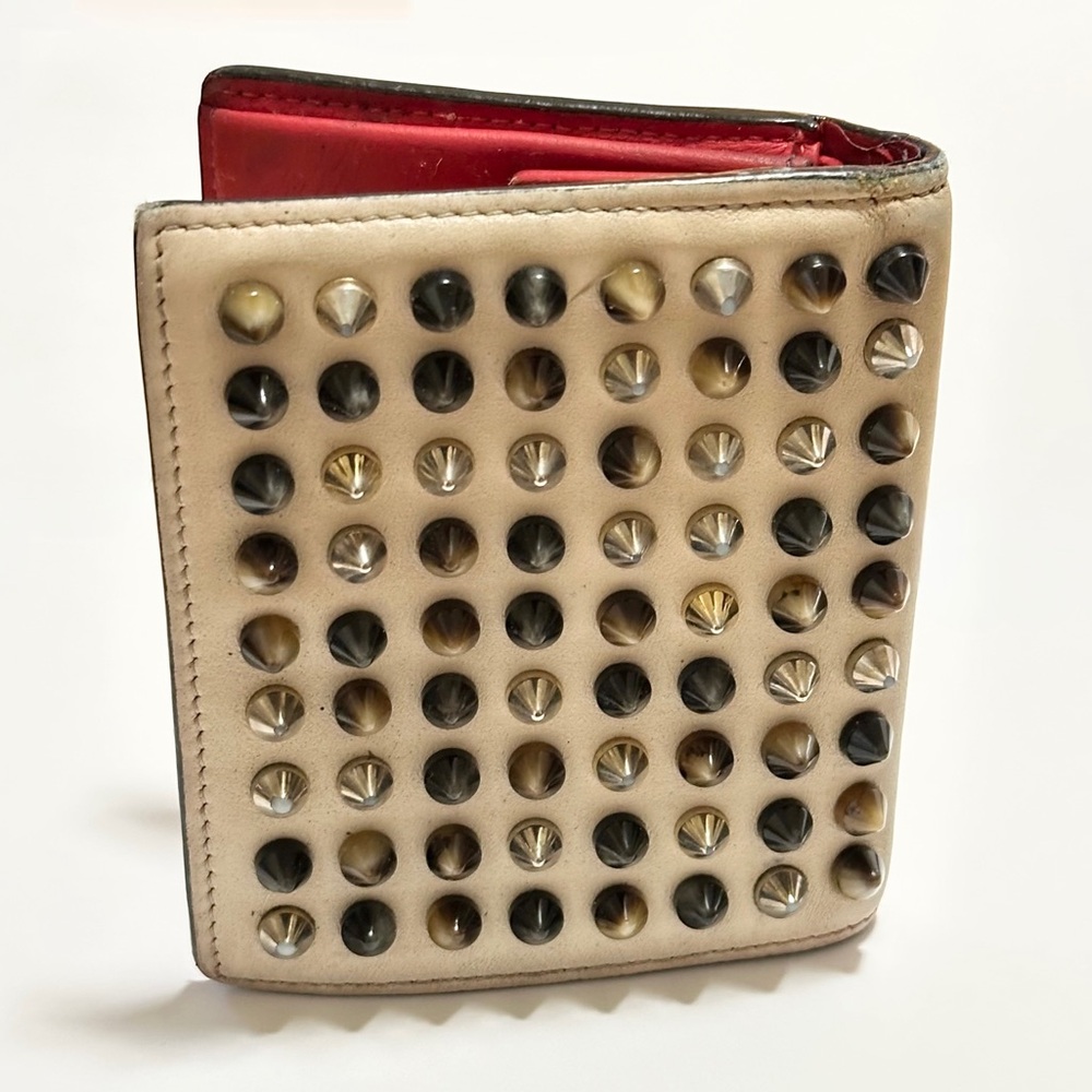 Christian Louboutin Spikes Studded Bifold Wallet